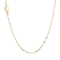 Elegante collar de cadena de acero de titanio dorado con cierre de langosta - Estilo B Color Acero (KN118255-Z)