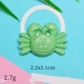 Groen hars krab platte rug accessoire voor DIY, afmeting 2,2x3,1cm, glanzend decor - Groene Krab