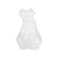 Hand-carved rabbit figurine made of natural transparent crystal stone for home decor - White Crystal