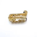 Western style acrylic boot hair claw with amber pattern and stars for women - Light Green Cowboy Boot