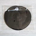 Set of black PVC spiral ceiling decorations in plastic packaging for party decor - Single Spiral / Black