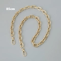 Detail of 85cm golden metal handbag chain with swivel hooks for shoulder bags - Flat Ring / 85cm