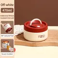 470ml cream white 304 stainless steel insulated lunch box with leak-proof seal - 470ML / Small Parchment Color