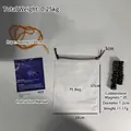 Magnetic chess set with 20 black stones, orange rope and storage bag for tabletop fun - Bag Package + Rope Version + 20 Magnetic Pieces