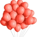 Set of 10-inch coral pink matte latex balloons for wedding and party decorations - Retro Peach