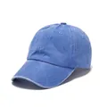 Vintage washed cotton baseball cap in light blue with distressed finish and adjustable strap - Adult 56-60cm / Light Blue
