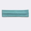 Elastic cotton sports headband in cyan blue for running and sweat absorption - Dark Azure