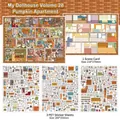 DIY PET sticker set featuring Pumpkin Apartment 2.5D scenic dollhouse decor materials - Pumpkin Apartment