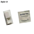 Disposable white nose piercing gun tool with 75 percent alcohol prep pad sterilization kit - Piercing Gun (Single)