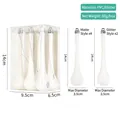 6er-Set weiße Weihnachtskugeln in Wassertropfenform, matte und glitzernde Optik - Stil 01-Weiße Tropfen-Glitzer-Set