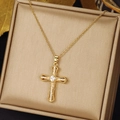 Gold - Ornate Square Center Cross (0380)
