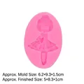 Stampo in silicone rosa ragazza danzante per sapone fatto a mano e decorazioni torte - Stile 2-Ragazza Ballerina