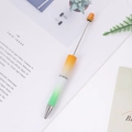 DIY beadable pen with orange white and green gradient finish on a stylish desk - Orange White Green Gradient