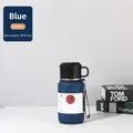 Blue matte 316 stainless steel 600ml insulated water bottle with carrying handle - 600ml / Business Blue
