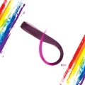 One-piece purple to bright pink gradient long straight clip-in hair extension 53H - Dark Purple to Bright Pink Gradient (53H)