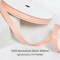 9mm matte moonlight stone silk ribbon roll with soft texture for gift wrapping - 0.9CM Wide * 25 Yards / Moonstone