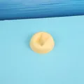 Creamy yellow round base for PE suspension jewelry display box with square center slot - Yellow Round Base