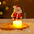 Santa Claus LED Christmas candle lamp featuring festive red and white holiday design - Standing Santa