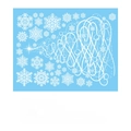 White snowflake Christmas tree electrostatic window sticker PVC decal 30x40cm - 30*40cm Christmas Tree 1 Sheet / 30*40cm