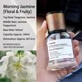 Morning Jasmine car and home fragrance oil 160ml in clear glass bottle with wood cap - Large Time - Morning Jasmine