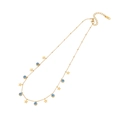 Golden stainless steel double layer necklace featuring blue evil eye and star charms - Star and Evil Eye Beaded Style (3#)