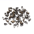 Bulk antique bronze metal pinch bails for DIY necklace pendant jewelry making - 2*6mm / Bronze