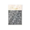 Vintage botanical nail stickers in night blue with floral and bow patterns - Night Blue (TO 4496)