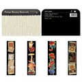 Set of four vintage magnetic bookmarks featuring retro coffee, mushrooms and floral designs - Vintage Reading Magnetic Bookmark Black Series CXSQ091