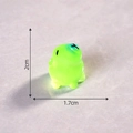 Luminous Capybara resin mini figurine in green glow finish measuring 2cm by 1.7cm - Luminous Green-Looking Up