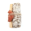 White sage smudge stick with Palo Santo and red crystal stone for meditation - Red Jasper, Sage And Palo Santo