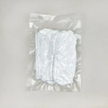 Washable microfiber mop refill pads for flat mops vacuum sealed in clear packaging - Vacuum Packaging / White