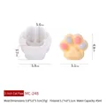 Katzenpfoten Silikonform für DIY-Bastelarbeiten mit 45 ml Kapazität und weißem Finish - 2 Zoll Katzenpfote (MC-248)