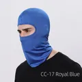 Royal blue breathable balaclava mask for outdoor cycling and sun protection - Sapphire Blue