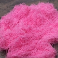 Artificial bright pink moss grass fibers for gift box packaging and DIY decoration - 1m x 1m / Medium Pink