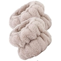 Soft light grey coral fleece wrist wash bands for face washing with elastic design - Camel (3 Elastics / Pair)
