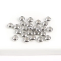 Perles d'arrêt en argent avec silicone pour fabrication de colliers ajustables - 6x1.5mm (10 Pièces) / Argenté