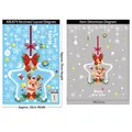 Christmas reindeer and snowflake wall decals set for window shop display, 85x115cm size - AMJ074 Pendant Reindeer