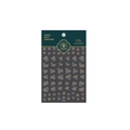 Pro TENSOR floral nail art stickers with pink and blue flower motifs KX135 series - KX135-Embossed