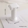 White ionic column prop for jewelry display 12.5cm height resin roman pillar stand - Roman Pillar Large (White)