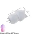 Dimensioni stampo fungo in silicone con misura finale 5.7x8.4cm per candele e resina - Fungo N. 5