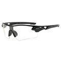 Cycling sunglasses with black semi-rimless frame and clear HD lenses for outdoor sports - Black Frame Clear Lens
