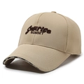 Gorra de béisbol caqui con bordado Sunrise Sunset y cinta Sport en el borde de visera - Ajustable / Caqui