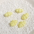 Jelly light yellow cloud-shaped resin beads scattered on small white round beads - 17*24mm / Small Yellow 1pc