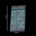 Holographic star pattern plastic self-sealing bag 6.5x11cm for jewelry display - Holographic Bag-Star / 50Pcs/Bag