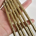 Goldene Hämatit-Abstandshalter Perlen für DIY-Schmuck handgefertigte Armbänder - 8*2mm/Ca. 190 Stück / Gold