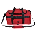 Mochila deportiva grande de tela Oxford roja con logo TS negro y correa ajustable - Rojo