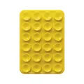 Yellow silicone suction cup mount with 24 non-slip mini grippers for mobile devices - Double-Sided Style (48-Suction Cup) / Yellow