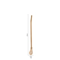 21cm rose gold stainless steel Yerba Mate bombilla straw with filter spoon and dimensions - 21cm-Gold Filtering Straw