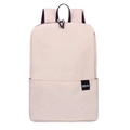 Mochila minimalista de tela beige con logo BOYU sobre un fondo blanco puro - Pequeño / Rosa Claro