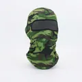 Tactical jungle camouflage balaclava with breathable fabric for outdoor sports - Army Green Camouflage